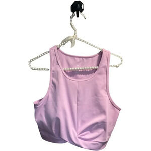 Apana Large Pink Crop yoga top